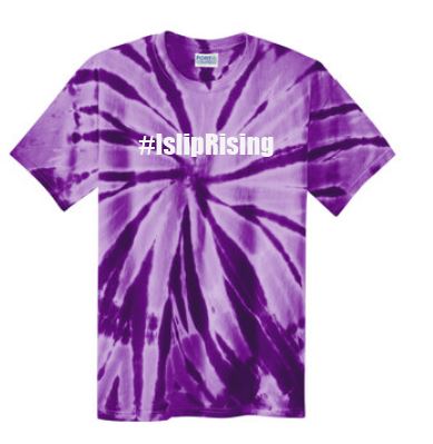 Hashtag #IslipRising Unisex Short Sleeve Tie Dye