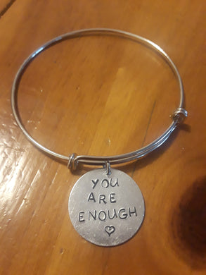 You Are Enough Charm Bracelet