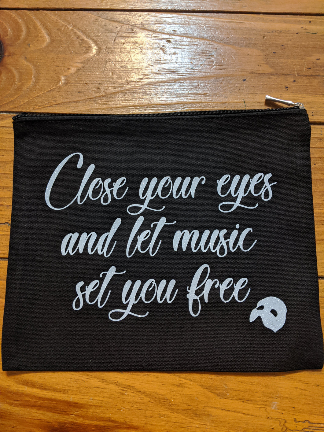 Zippered Pouch - Close Your Eyes Music Notes