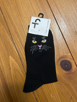 Ladies Crew Cat Sock