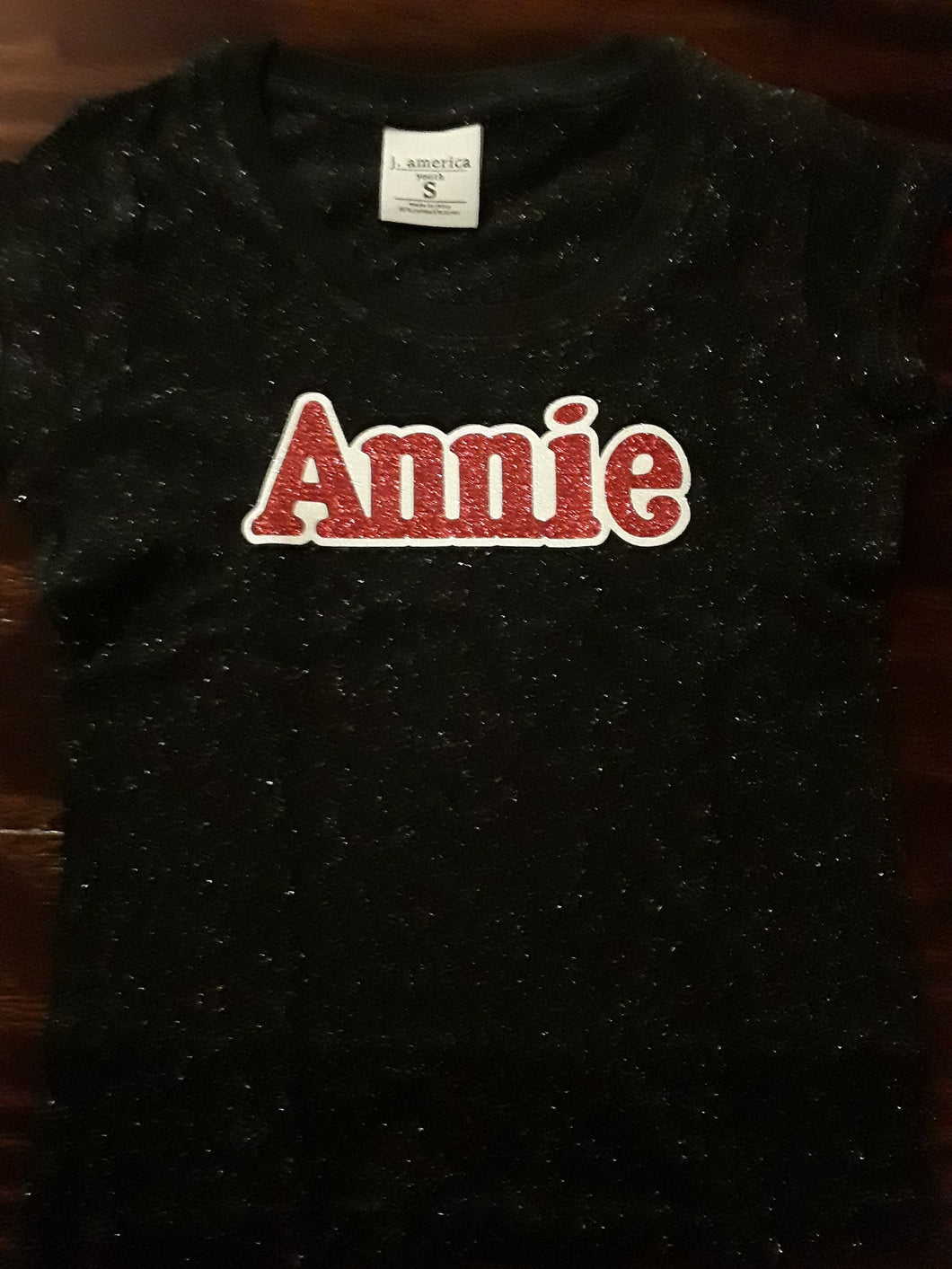 Annie  Crew Neck Glitter Shirt